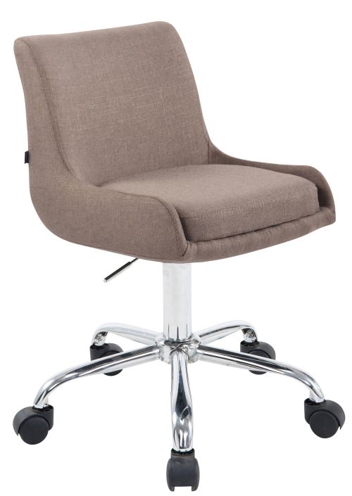 Tabouret de travail Club tissu , Taupe