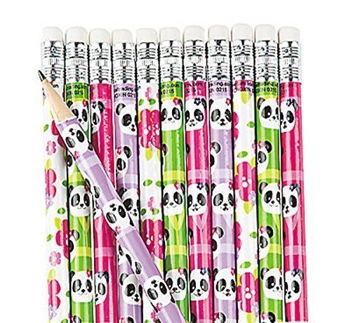 Crayons à crayons Panda pour l'école d'éducation Fun Express - 24 pièces