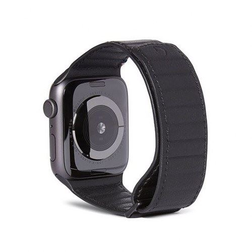 Decoded Traction Strap 44mm - Bracelet de montre pour montre intelligente - Design Dutch - noir - pour Apple Watch (42 mm, 44 mm)
