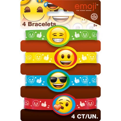 Emoji [4 bracelets Stretchy par paquet]