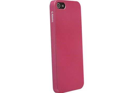 Krusell ColorCover - Beschermende bedekking voor mobiele telefoon - plastic - roze metalliek - voor Apple iPhone 5