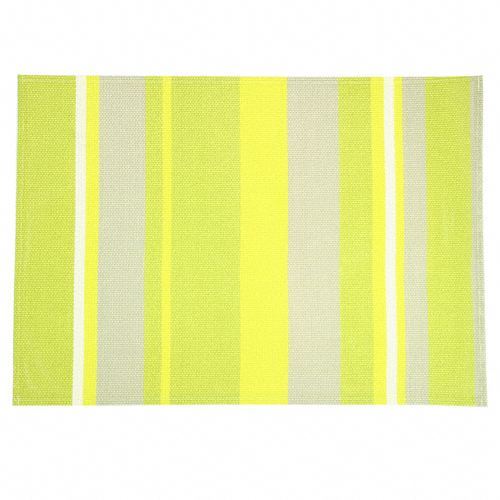 Set de table 32 x 47 cm pvc silky Raye vert