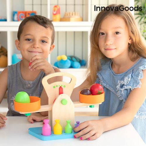 Balance en bois avec accessoires Treggy InnovaGoods 9 Pièces