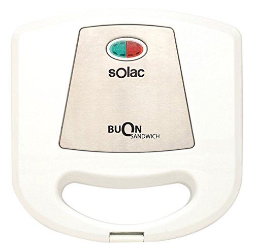 Solac sd5052 – Croque Monsieur Plaques Anti-adhésives, couleur blanc