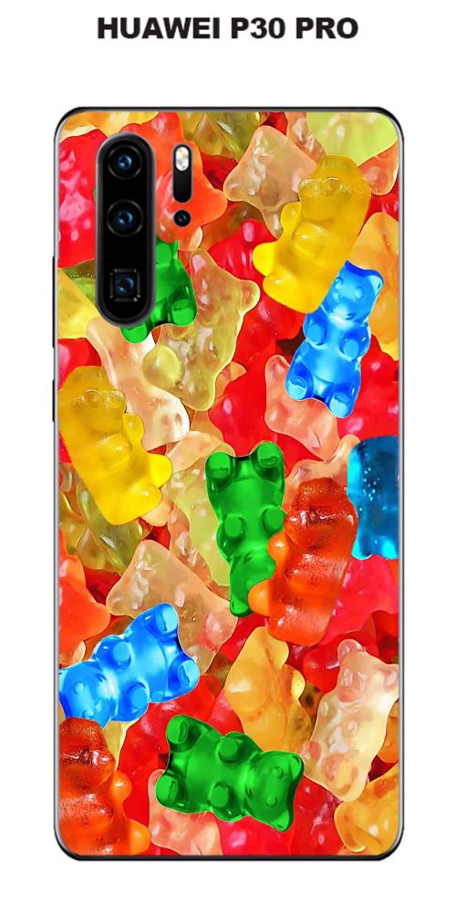 Coque Huawei P30 PRO design Bonbons nounours multicolores