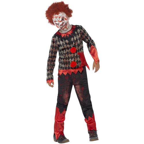 Déguisement Clown Zombie Garçon 10/12 Ans Rouge 44293/l Smiffys 10/12 ANS - 44293/L Smiffys