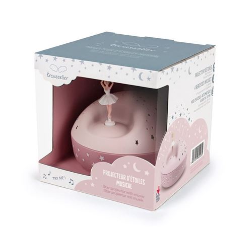 Veilleuse Projecteur d'Etoiles Musical Ballerine Trousselier
