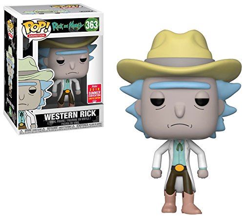 Rick et Morty : Western Rick Pop ! Figurine en vinyle SDCC 2018 + Protecteur de Pop