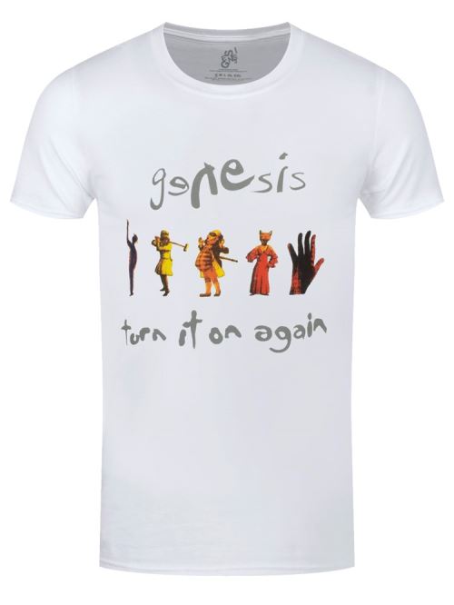 Genesis T-Shirt Turn It On Again Homme Blanc - Taille XL