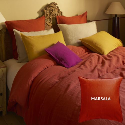 Housse De Couette Syracuse Marsala 260x240 Garnier-Thiebaut