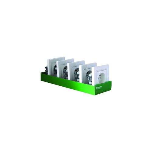 Schneider Electric SC5EPH2823221 Lot 5 prises de courant avec terre encastrable complet asfora