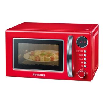 Four Micro-ondes 20 Litres Violet Rétro - Emerio MW-112141.4, 700 W, Décongélation, Plateau Tournant