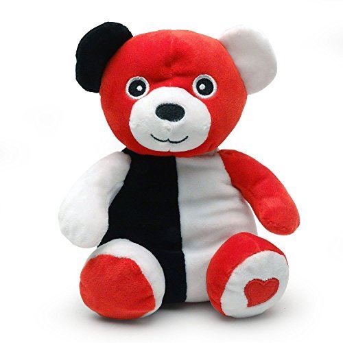 Smarty Bear - Babys 1st Black, White and Red Teddy Plush