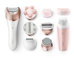 Philips brp586 00, epilateur électrique satinelle prestige, 9 accessoires + visapure mini, 100% étanche