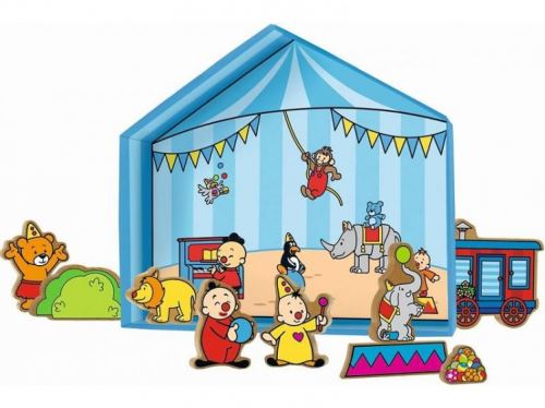 Studio 100 boîte à musique Bumba avec des figures en bois 11 pièces