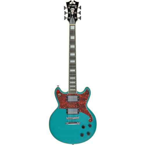 D'Angelico Premier Brighton Ocean Turquoise guitare électrique avec housse