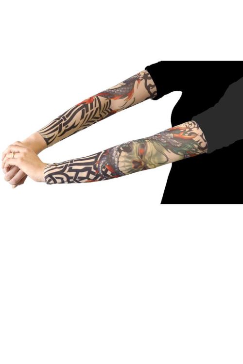 Paire De Manches Tatouees
