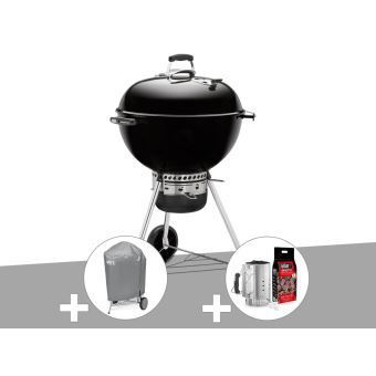 Barbecue Weber Master Touch GBS 57 cm Noir + Housse + Kit Barbecue Weber Master touch Gbs 57 Cm Noir + Housse + Kit
