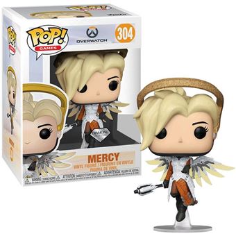 Figurine Funko Pop Games Overwatch Mercy Blizzard 30th Anniversary Diamond Glitter