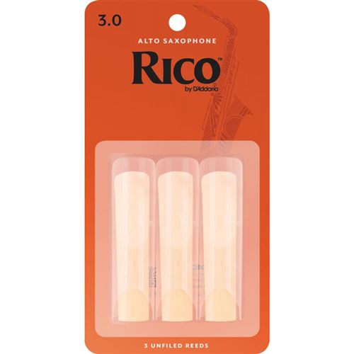 D'Addario RJA0330 - Anches saxophone alto, force 3.0, boîte de 3