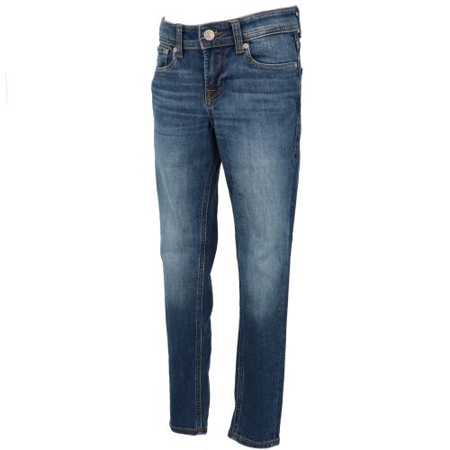 Pantalon jeans slim Jack and jones Liam navy denim jeans jr Bleu taille : 10ans réf : 30489