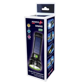 eqwergy - lampe torche et chargeur solaire snake - 1