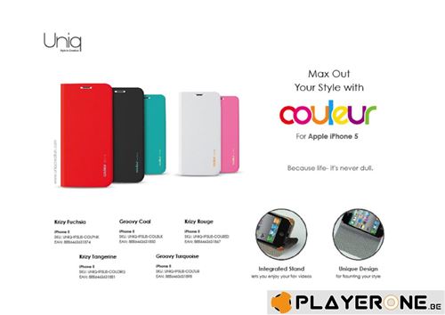 UNIQ - Iphone 5 - Lissesuit Couleur - Groovy Goal - Black