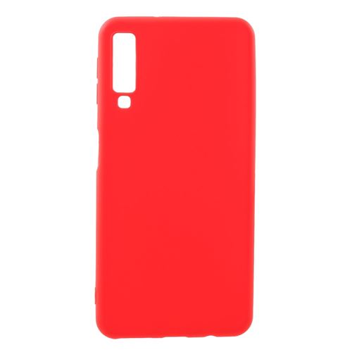 Coque en TPU mat double face rouge pour votre Samsung Galaxy A7 (2018)