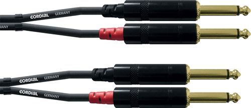 Cordial CFU6PP - Câble audio 2 jacks - 2 jacks mono 6 m