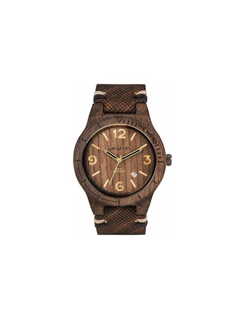 WEWOOD Alpha SW Choco Rough - Montre homme en bois