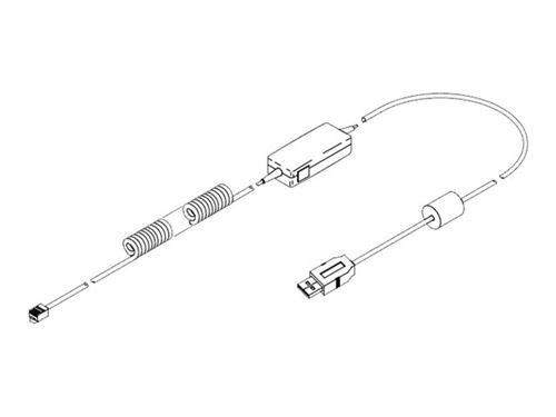 Poly SSP 2468-11 - Adaptateur de casque micro PTT « appuyez pour parler » pour casque - pour Poly - Plantronics CA12CD-S
