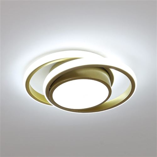 Plafonnier LED 64W Design moderne Blanc Froid 6000K Rectangle Lampe de  Plafond Pour salon chambre à coucher salle à manger bureau Noir - Achat &  prix