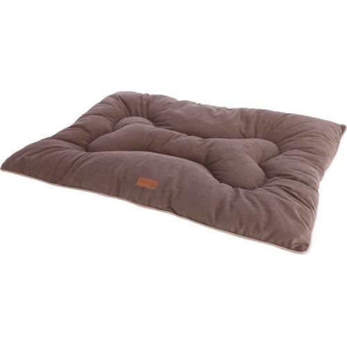 Matelas de sol tissu L - 100 x 75 cm - Coussin - BENNO - Marron -