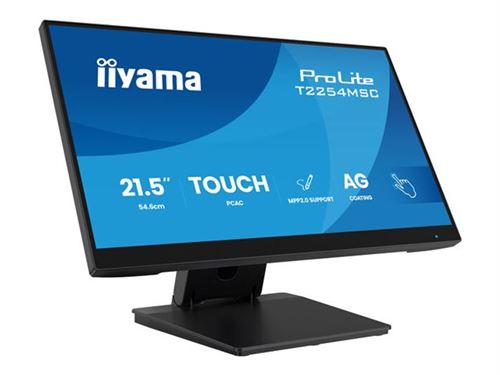 Non Communiqué Noir Iiyama Prolite T2254msc-B2ag - Écran Led - 21.5" (18.7" Visualisable) - Écran Tactile - 1920 X 1080 Full Hd (1080P) @ 100 Hz - Ips - 300 Cd/M² - 1300:1 - 4 Ms - Hdmi, Displayport - Haut-Parleurs