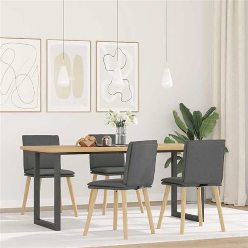 Vidaxl Gris Chaises À Manger - Image 2