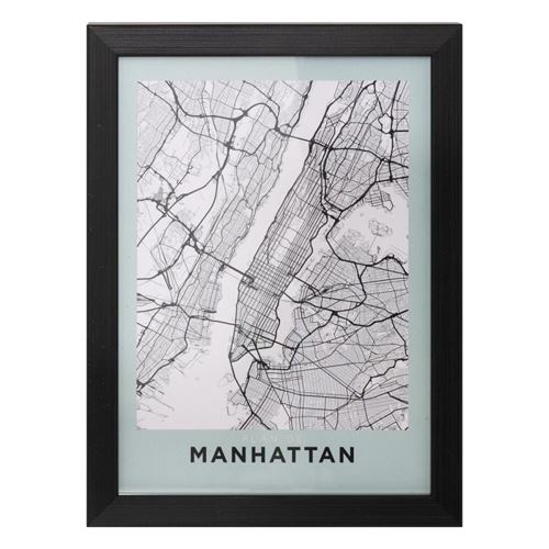 Non Communiqué Vert Atmosphera Créateur D'intérieur - Cadre Déco "Manhattan" 18X24cm