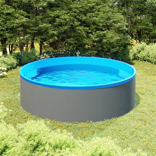 Vidaxl - Piscine à éclaboussures 350x90 cm Gris
