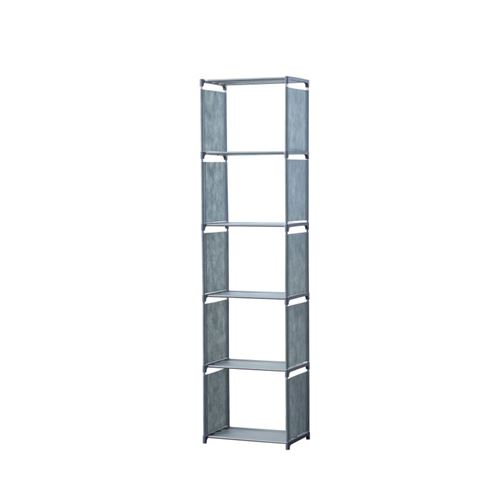 Etagère de rangement à 5 niveaux Gris Herzberg HG03336-GRY