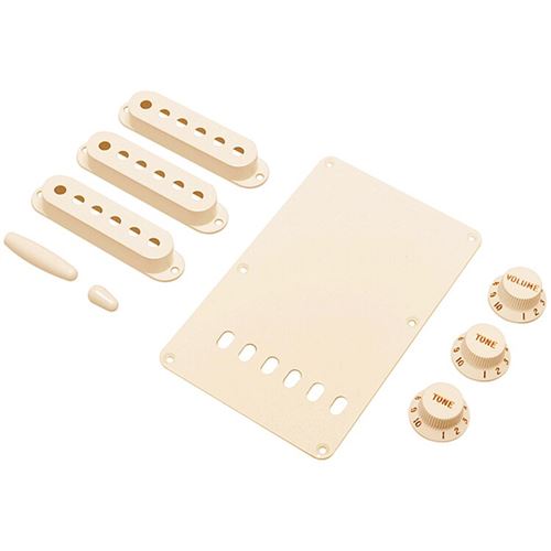 Fender kit d'accessoires pour Stratocaster aged white