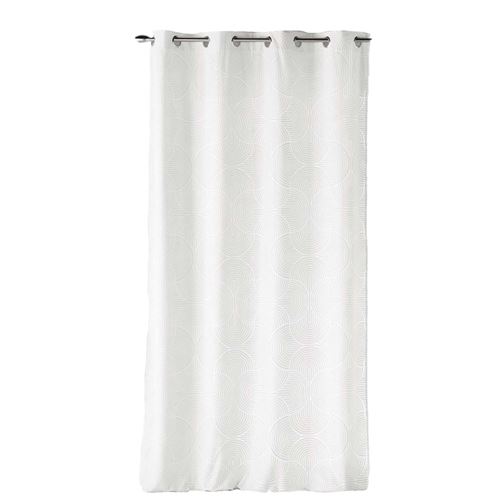 Non Communiqué Blanc Douceur D'intérieur - Rideau Arcadia - Velours À Motifs - 135 X 260 Cm - Arcadia Douceur D'intérieur