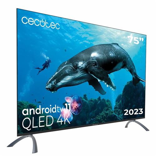  T&eacute;l&eacute;viseur Android Cecotec s&eacute;rie V2 VQU20075 75"" QLED UltraHD 4K HDR10
