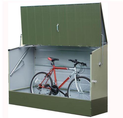 Trimetals Vert Abri Vélos En Métal 1,96X0,89X1,33 M Abrivelos_ - Image 3