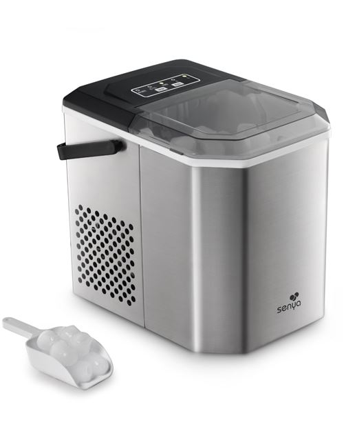Non Communiqué Gris Machine À Glaçons Électrique Portable 12 Kg/24H – 9 Glaçons En 6 À 13 Min – Réservoir 1,3 L – 2 Tailles De Glaçons