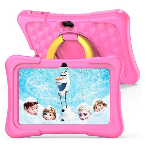 Yonis Rose Tablette Enfant 7 Pouces Android 13 Antichoc Multilingue Avec Contrôle Parental + Sd 256Go - Image 3