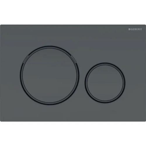 Plaque de commande WC GEBERIT Sigma20 double touche: noir mat laqué, noir