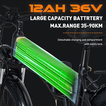 Vélo électrique pliable - Vélo tout-terrain intelligent E - 250W - 6,6 Ah