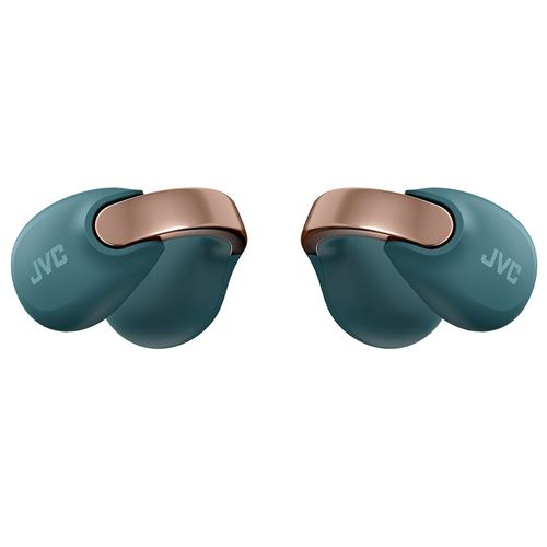 Auriculares JVC HA-NP1T sans fil Bluetooth 5.3 en bleu avec microphone - Image 3