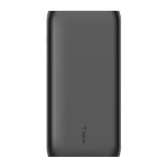 Belkin BOOST CHARGE - Banque d'alimentation - 20000 mAh - 15 Watt - 2.4 A - 2 connecteurs de sortie (USB) - sur le câble : USB-C - noir - 1