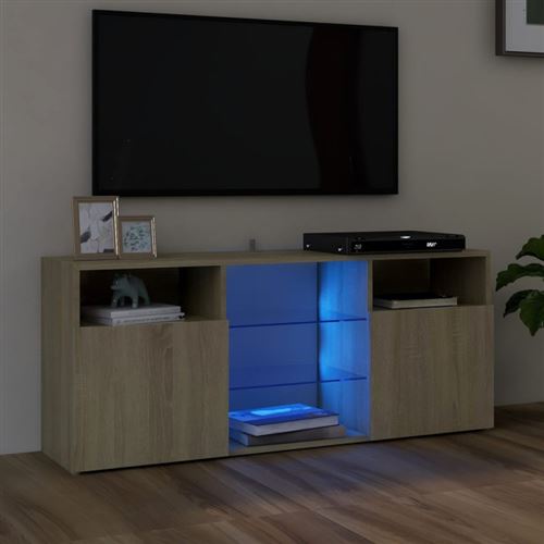 Vidaxl Meuble Tv Led - Chêne Sonoma - Image 3