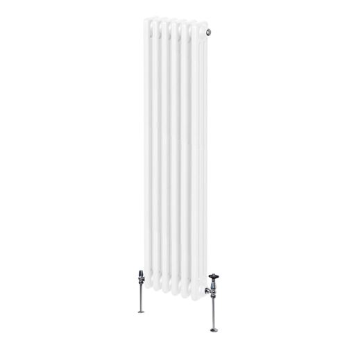 Radiateur Traditionnel à 3 colonnes Chauffage Vertical Blanc 1500 x 292mm